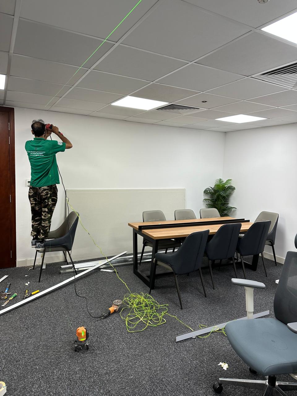 Meeting room preparation and fit-out work